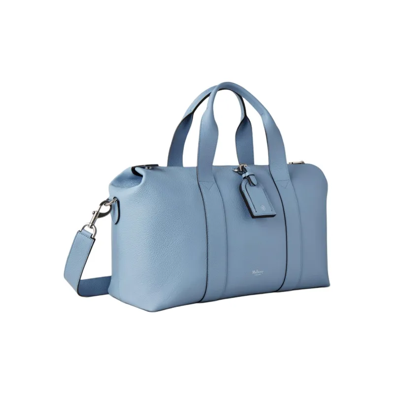 Mulberry Grained Leather Handbag Shoulder Bag Crossbody Bag Travel Bag Women's Blue Gray-1