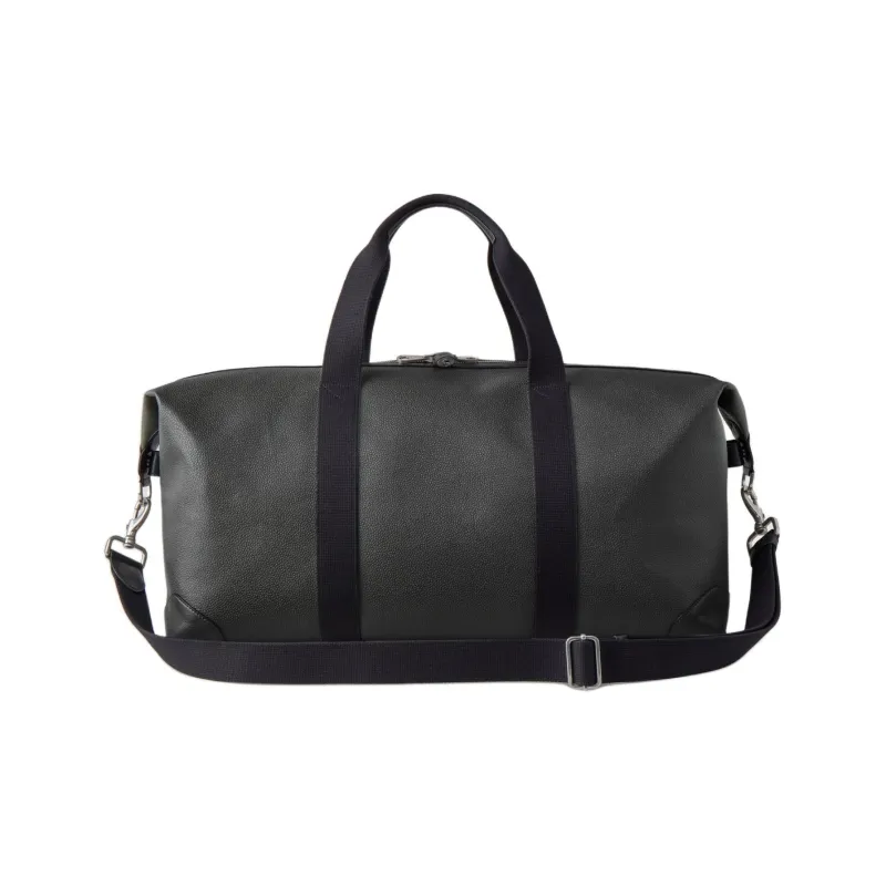 Mulberry Smooth Leather With Canvas Handbag Shoulder Bag Crossbody Bag Travel Bag Medium Size Women's Black-1