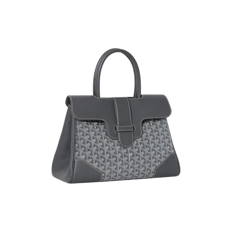 GOYARD Saigon Canvas With Leather Saigon Tote Handbag, Shoulder Bag Large Size Unisex Gray-1