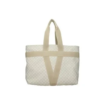 Bottega Veneta Polyurethane Tote Bag, Shopping Bag, Handbag Men's Beige