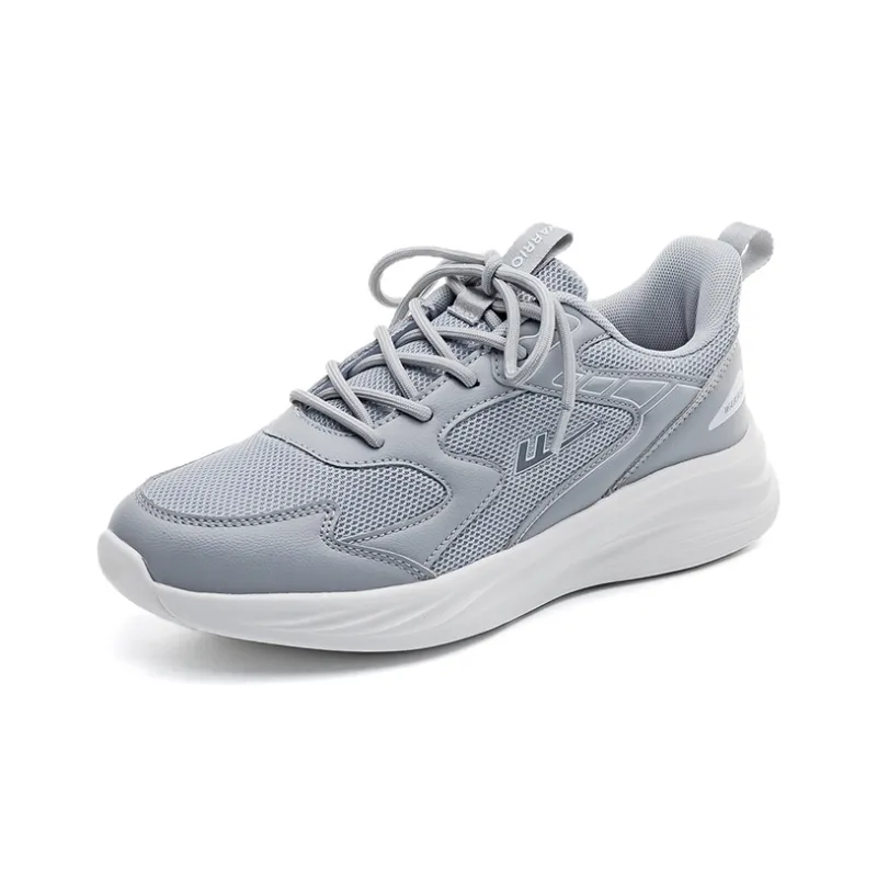 Warrior Breathable And Lightweight Low Top Casual Running Shoes Unisex White Gray-6