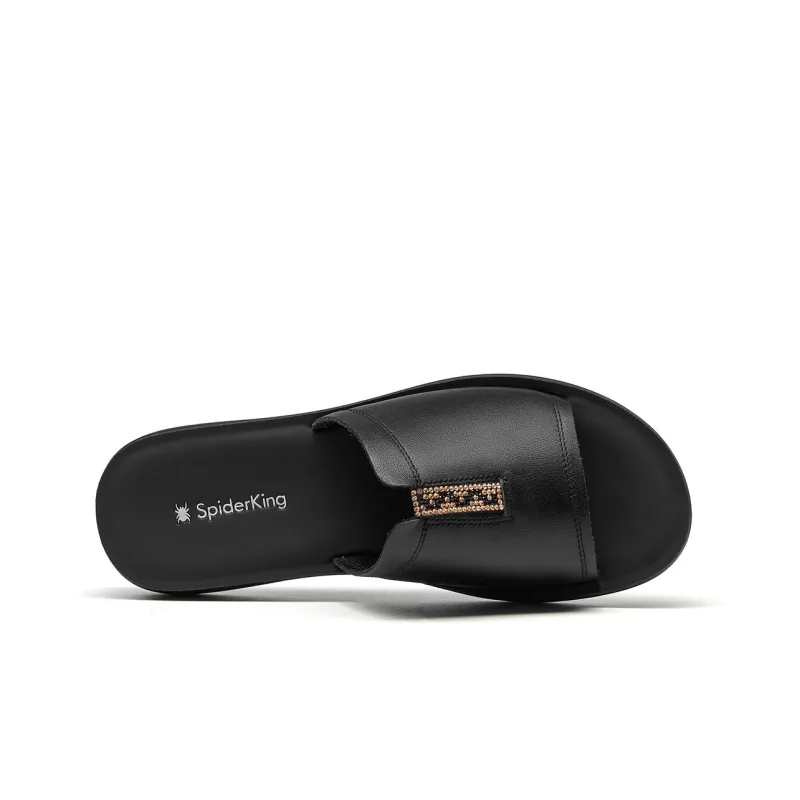 Spider King Slip Resistant Slide Slippers Women's Black-2