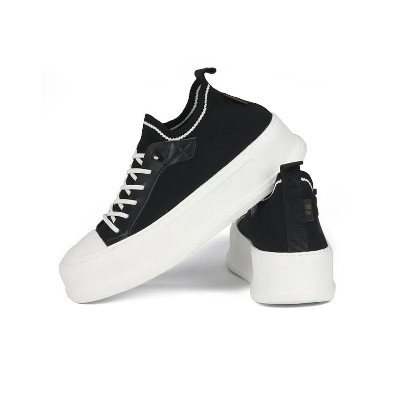 Thai Points Breathable Moisture Wicking Lightweight Low Top Casual Shoes Men's Black-4