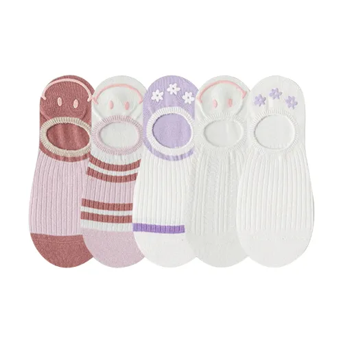 MIZU No Show Socks Women's 5 Pack Mixed Color