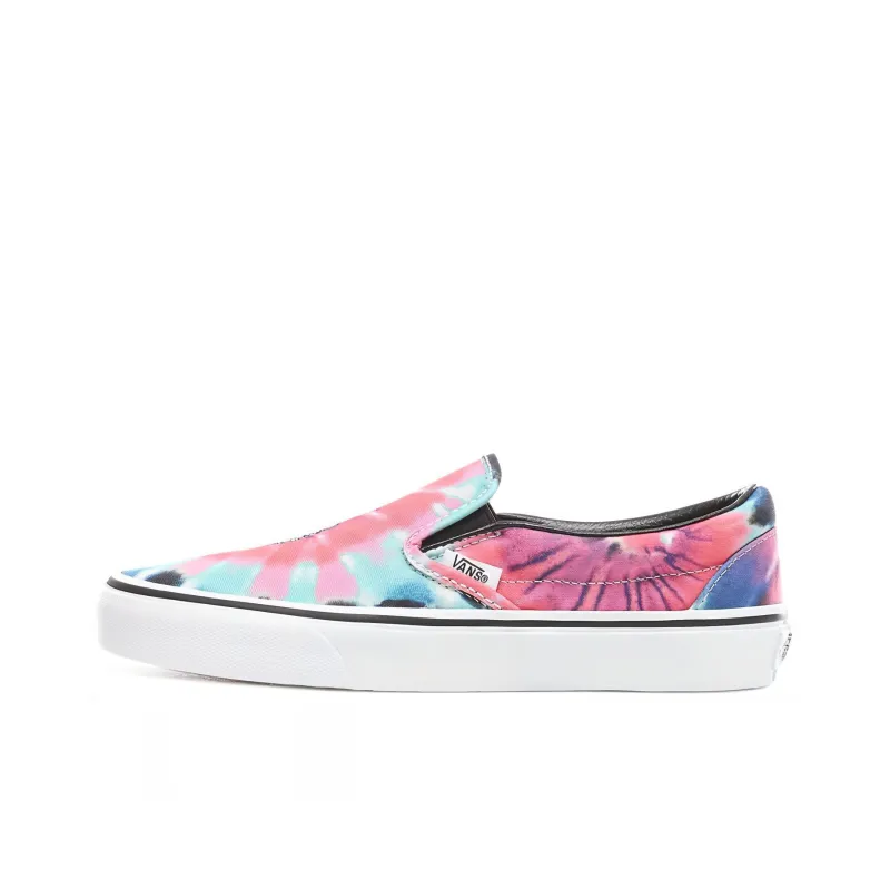 Vans Classic Slip On Tie Dye Skeleton Rose Women's-0