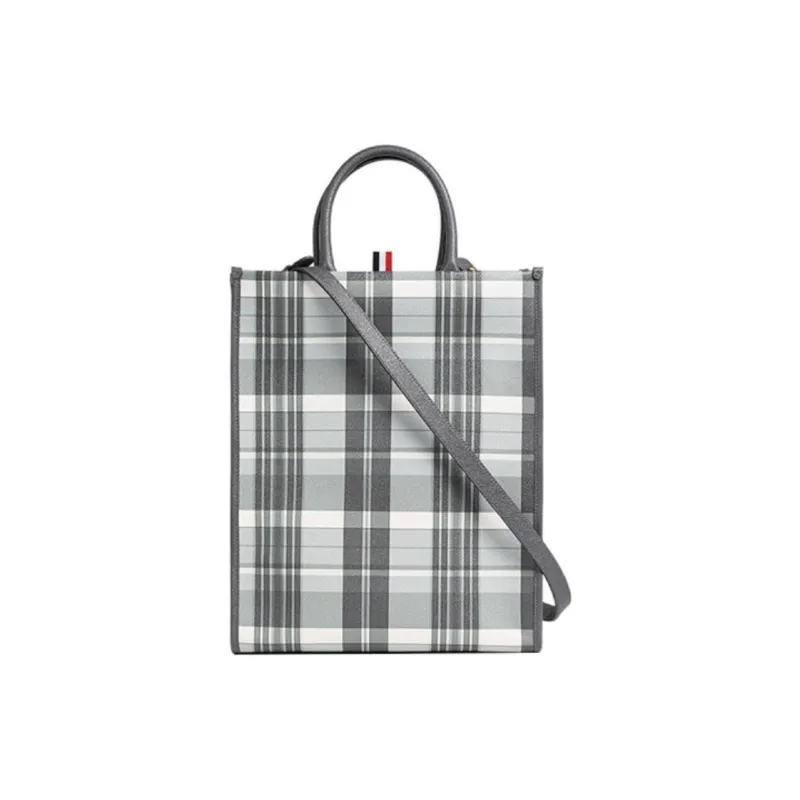 THOM BROWNE 4 Bar Striped Top Handle Bag-2
