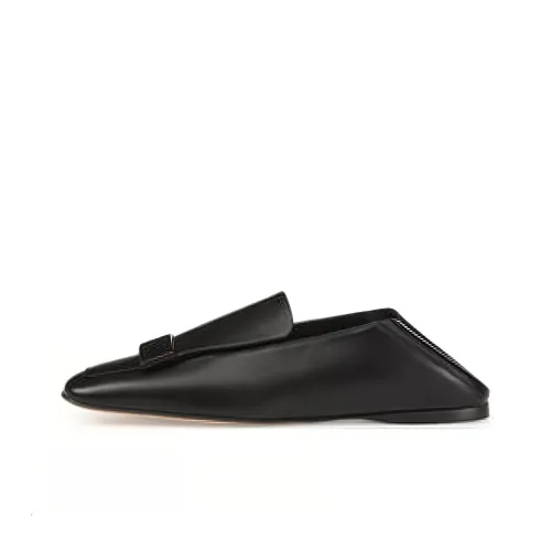 SERGIO ROSSI SR1 Square Toe Loafers Women's