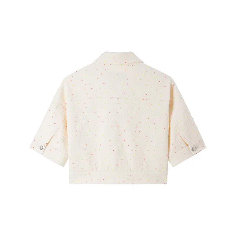 Miss Sixty Cropped Coats Women's Ecru-1