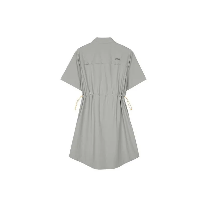 Skechers SS24 Short Sleeved Dress Women's Ash Gray-1