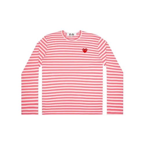 CDG Play T-Shirts Unisex Pink