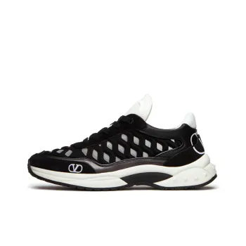 Valentino Ready Go Runner Cushioned Slip-Resistant Abrasion-Resistant Breathable Low-Top Casual Shoes Women's Black