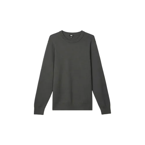 UNIQLO Knitwear Men Lead Gray