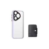 Pale Purple, Stretchy Matte, with Card Holder