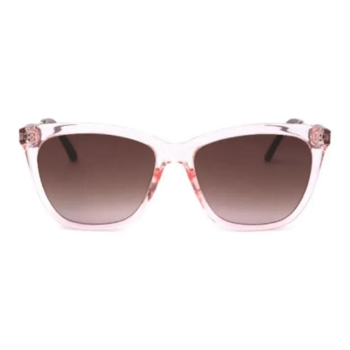 CK/Calvin Klein PVC Polyvinyl Chloride Irregular Shape Sunglasses Unisex Pink-0