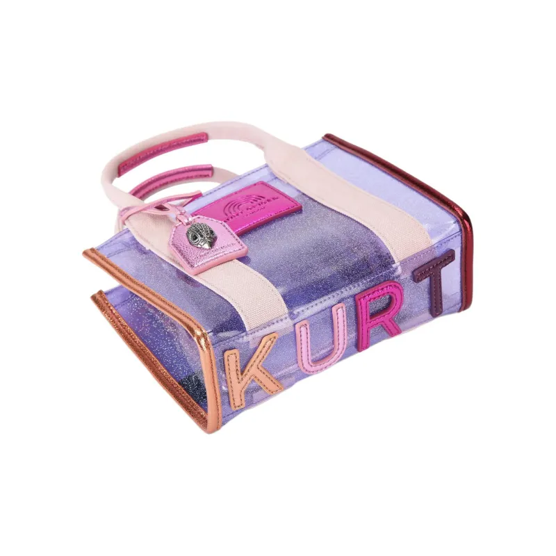Kurt Geiger London Ethenyl Tote Bag Shopping Bag Shoulder Bag Crossbody Bag Handbag Extra Small Women's Light Purple-3