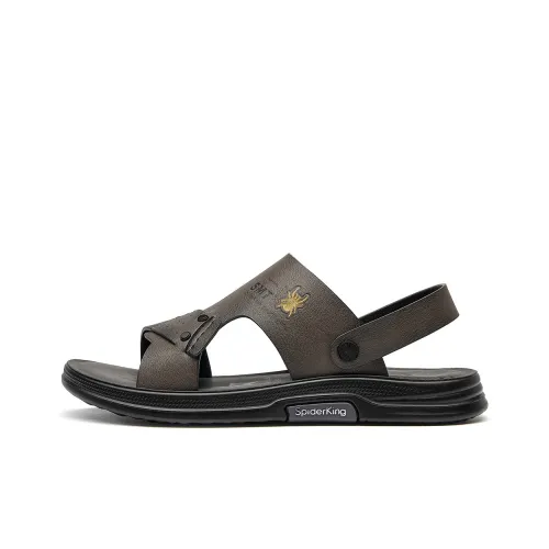 Spider King Beach Sandals Men Gray