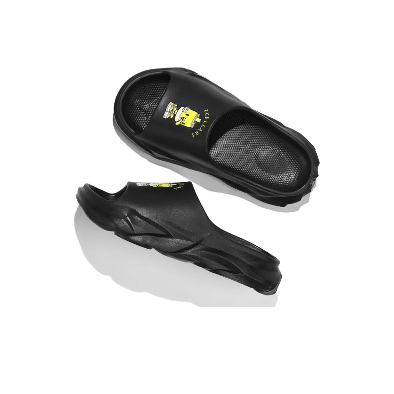 TCELLARS Graffiti Quiet Slip Resistant Odor Resistant Abrasion Resistant Quick Dry Antibacterial Slide Slippers Unisex-4