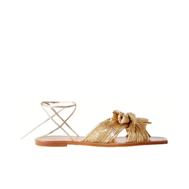 Loeffler Randall Strap Sandals Women's Gold-1