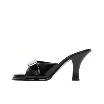 Burberry Bay Leather Mules