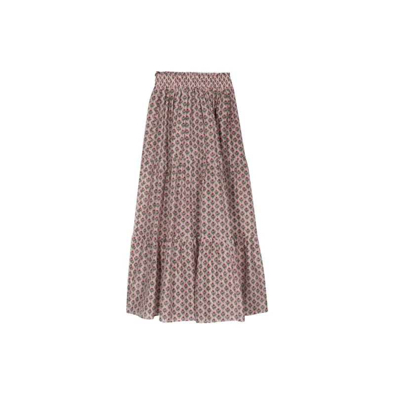 MC2 Saint Barth Cheyenne Pleated Long Skirt-1