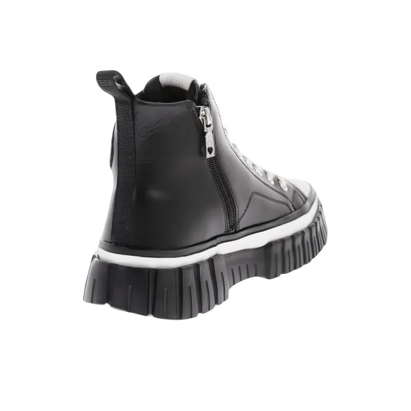 MOSCHINO Mid-Top Platform Shoes Women's Black-2