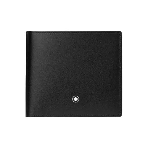 MONTBLANC Grained Leather Wallet Men's Black