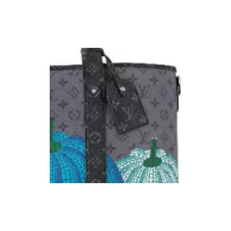 LOUIS VUITTON Lv X Yk Weekend Tote Pumpkin Print-4