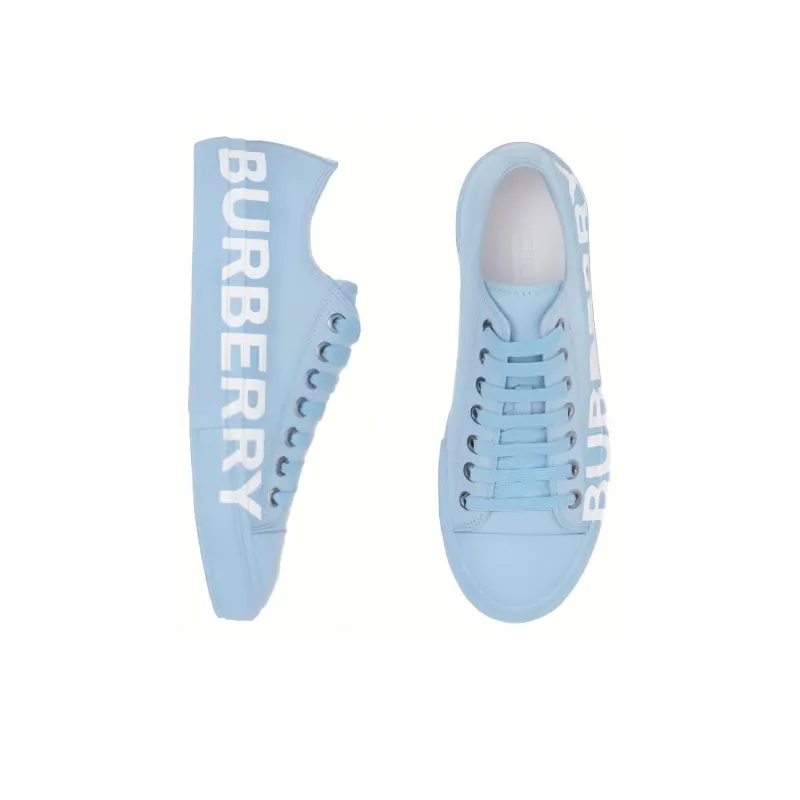Burberry Gabardine Low-Top Stylish Skateboarding Shoes Men's Tie-Dye Blue Set-2