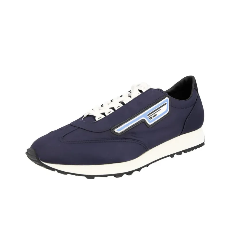 PRADA Low Top Casual Shoes Men's Blue-3
