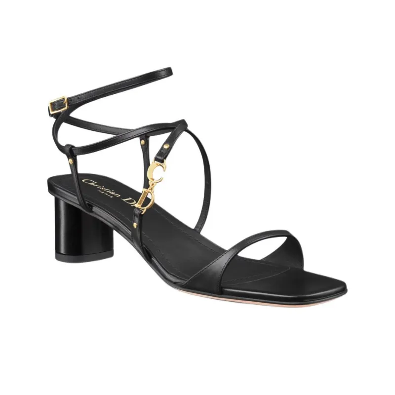 DIOR C'est Dior Strap Sandals 5cm Women's Black-2