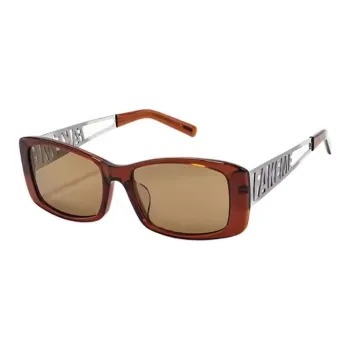 Fakeme Plate Frame Β Titanium Square Sunglasses Unisex Red