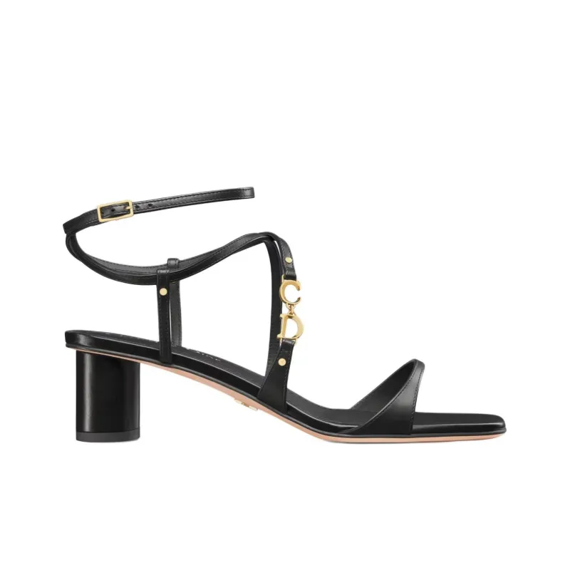 DIOR C'est Dior Strap Sandals 5cm Women's Black-1
