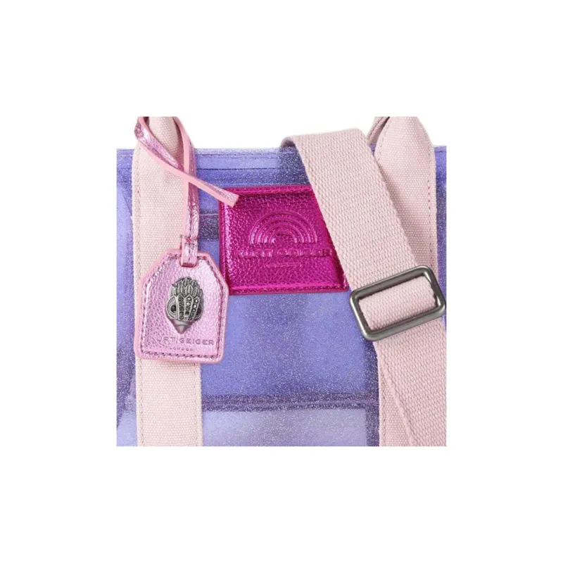 Kurt Geiger London Ethenyl Tote Bag Shopping Bag Shoulder Bag Crossbody Bag Handbag Extra Small Women's Light Purple-5