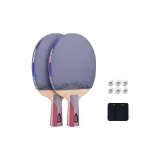 [Double Rackets Clothing Sets]Five-Pointed Star 2 Straight/Includes 6 Pcs Star-Grade Balls+Racket Cover