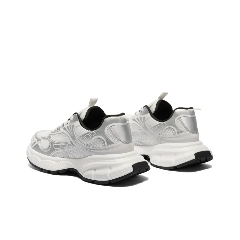 BELLE Abrasion-Resistant Slip-Resistant Low-Top Chunky Sneakers Men's Gray Black White-13