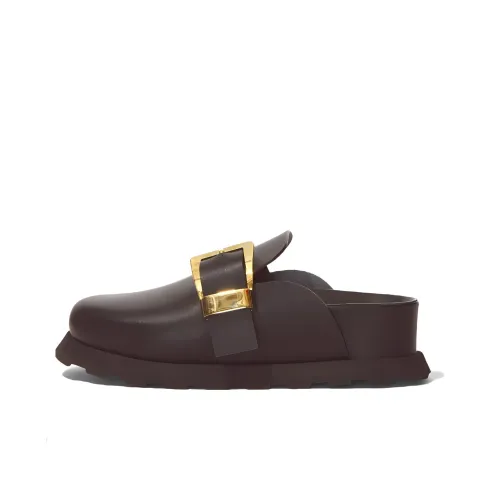 PROENZA SCHOULER Buckle-detail Leather Clogs