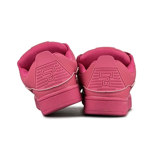 ZUIBANG Puffy Shoes Wear Resistant Low Top Skateboard Shoes Women's Dragon Fruit Red-4