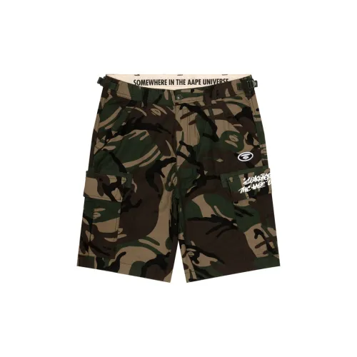 Aape Casual Shorts Men Green GRZ