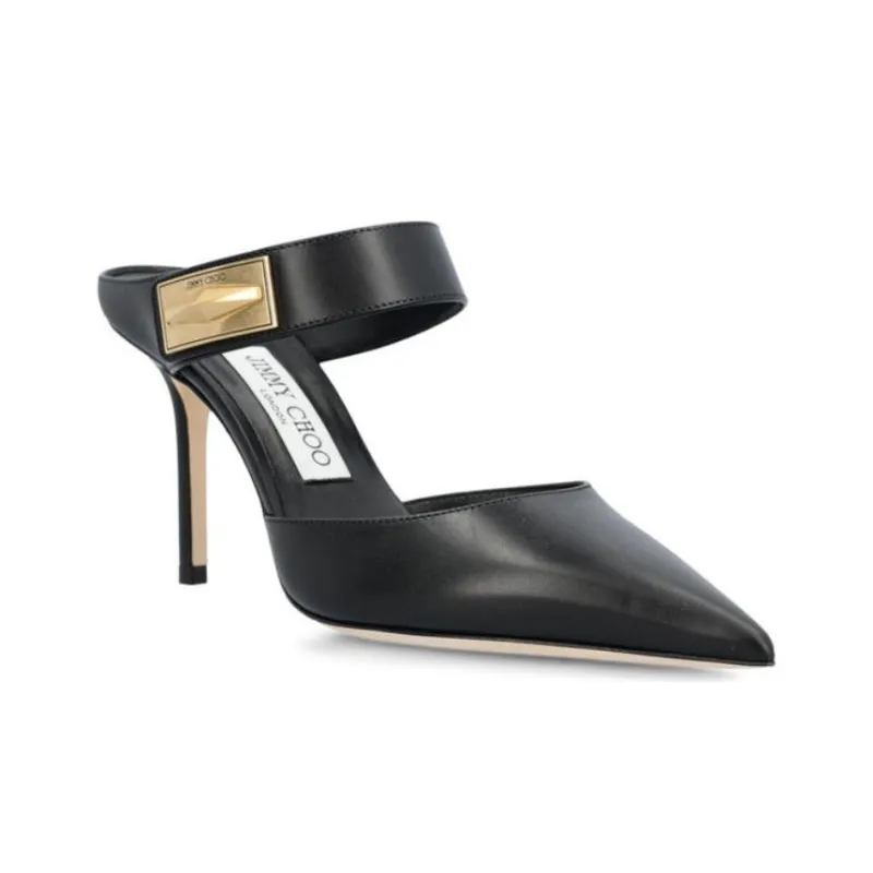 Jimmy Choo Nell 85mm Leather Mules-3
