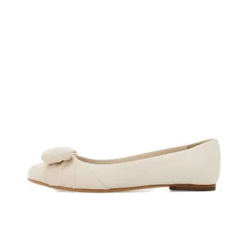 FERRAGAMO Varina Leather Ballerina Shoes