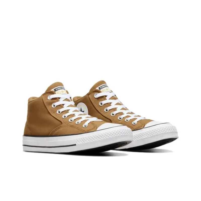 Converse All Star Malden Street Anti Slip Wear Resistant Mid Top Canvas Shoes Unisex Brown-2