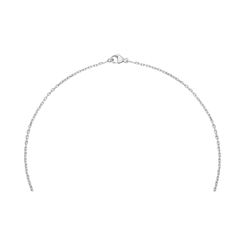 HERMES POP H Collection Metal Necklaces Women's Silver Chain-3