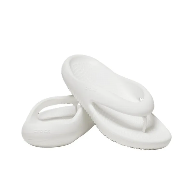 Crocs Abrasion Resistant Flip Flops Unisex White-2