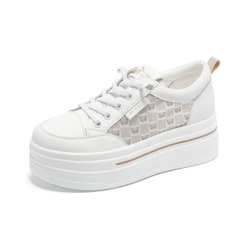RED DRAGONFLY Slip Resistant Waterproof Abrasion Resistant Lightweight Breathable Low Top Skateboard Shoes Women's-7