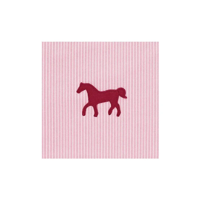 HERMES Cotton Storage Bag Clutch Tubas Women's Pink-1