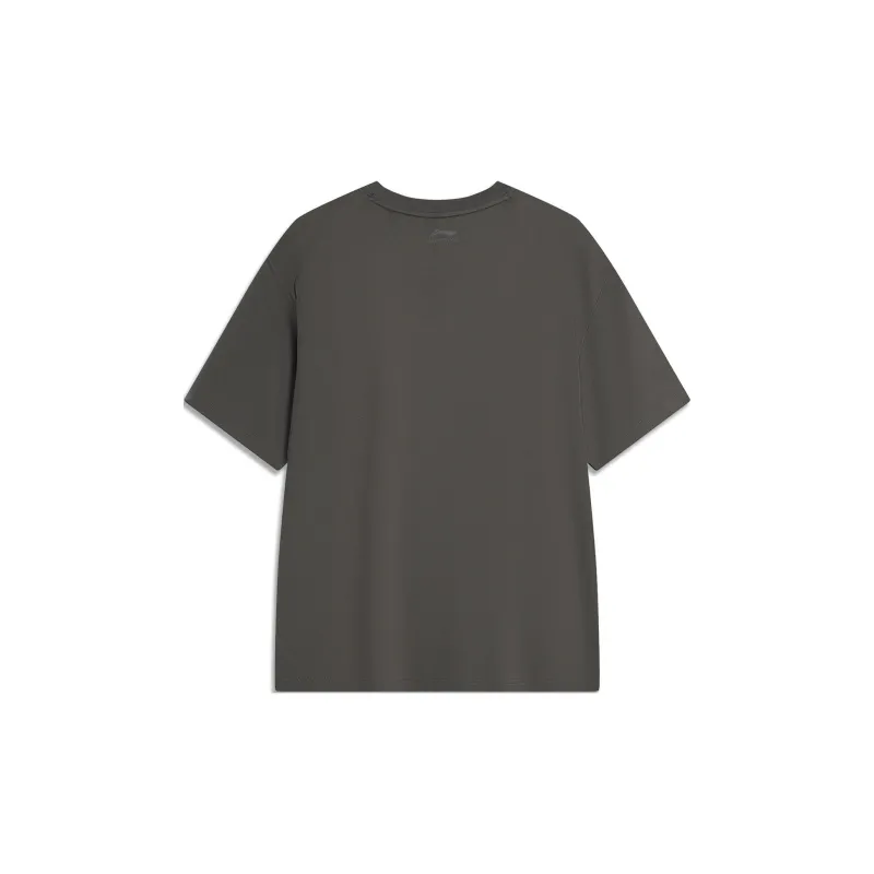 LiNing Sports Life Collection T Shirt Unisex Obsidian Gray-1