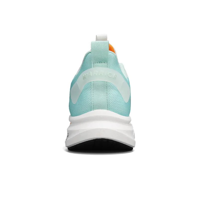 Warrior Durable Lightweight And Breathable Low Top Running Shoes Men's White Green Yellow-3