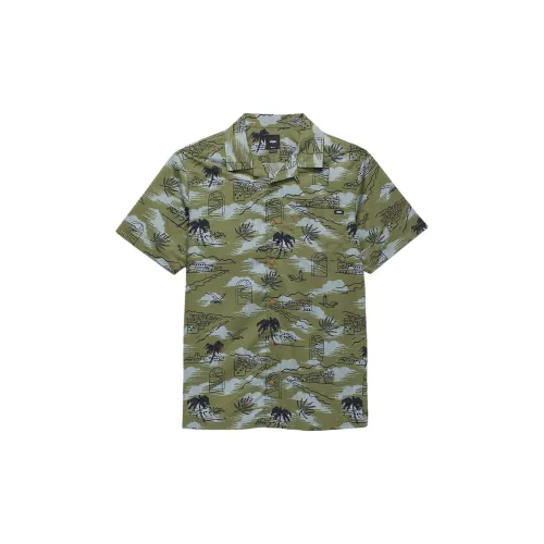 Vans Davista Shirts Men Olive Green