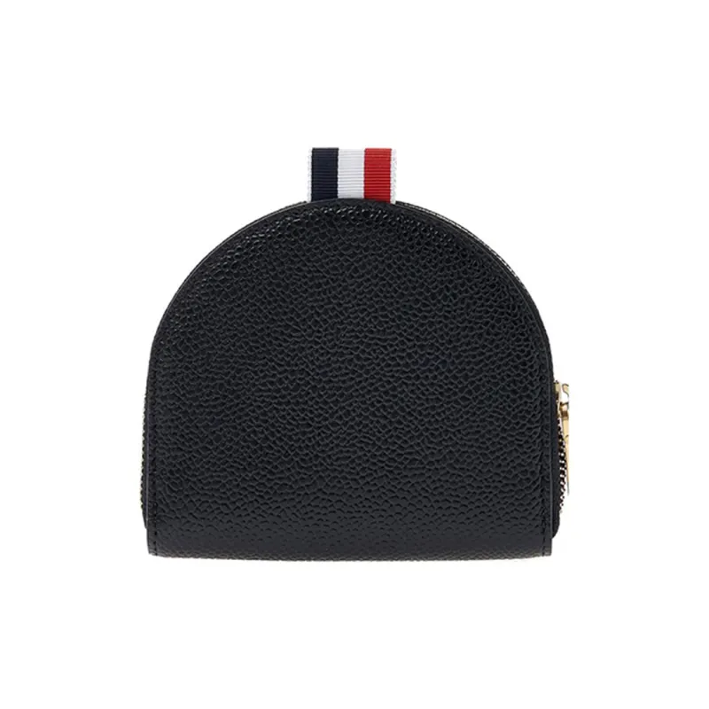 THOM BROWNE· Calfskin Wallet Coin Purse Trumpets Women's Black-3