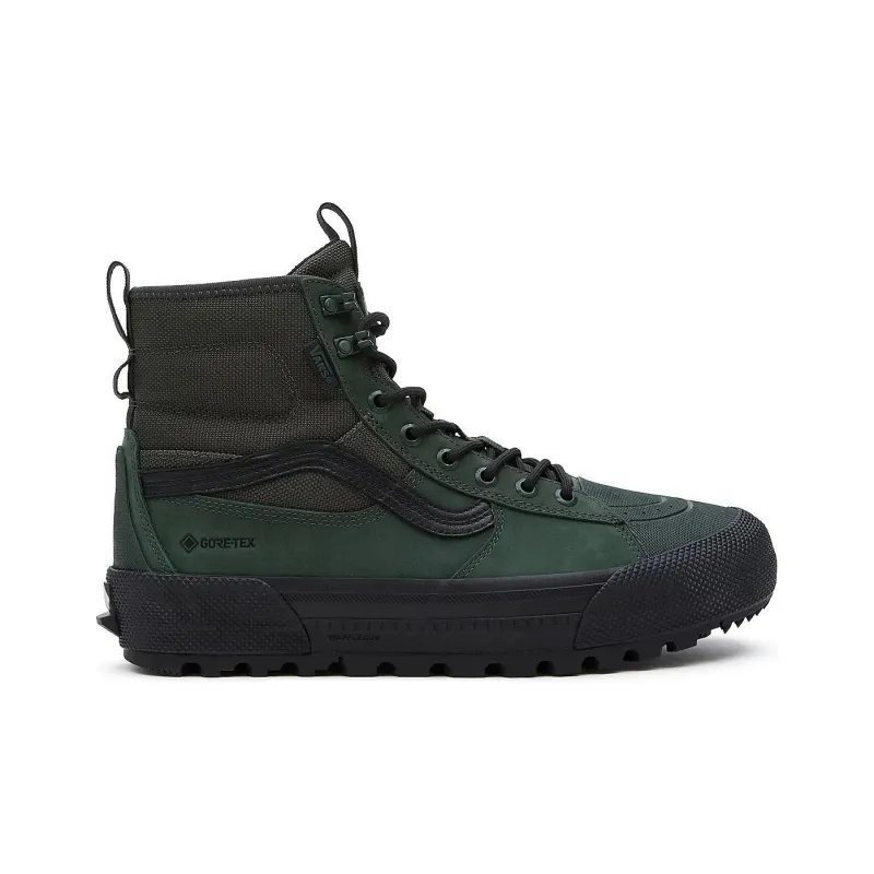 Vans SK8 Gore-Tex Mte-3 Cushioning Wear-Resistant High-Top Skateboard Shoes Unisex Green Black-1